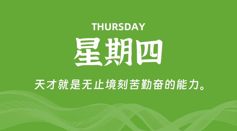 04月25日，星期四, 每天60秒读懂全世界！