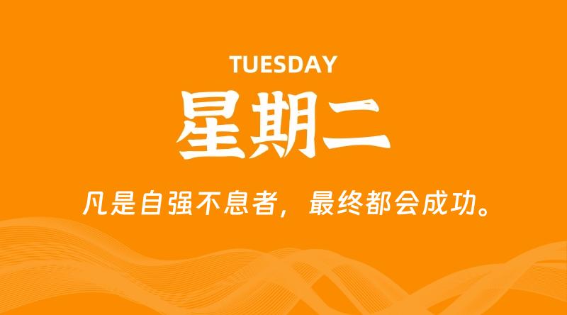 04月30日，星期二, 每天60秒读懂全世界！