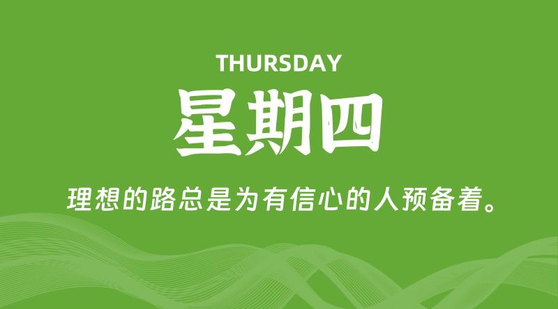 09月19日，星期四, 每天60秒读懂全世界！