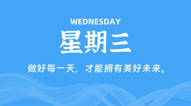 07月09日,星期三, 每天60秒读懂全世界!