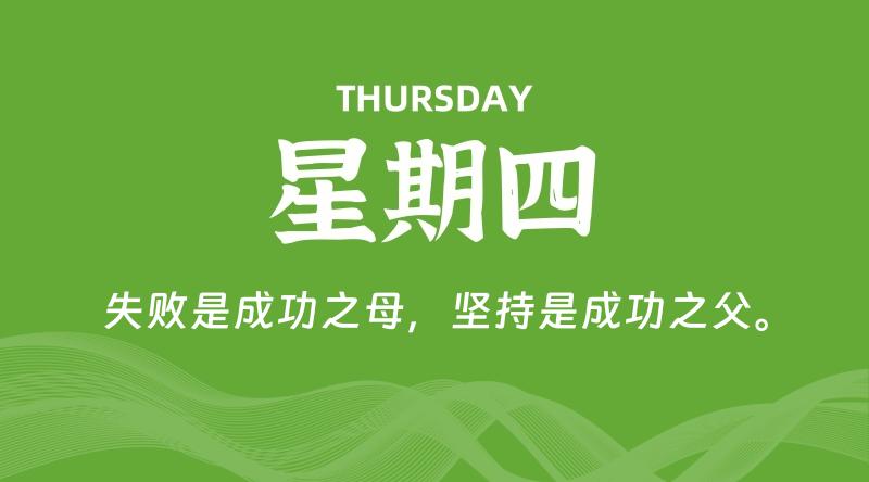 09月11日,星期四, 每天60秒读懂全世界!