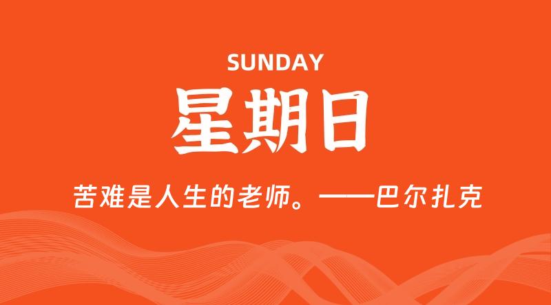 04月19日，星期日, 每天60秒读懂全世界！