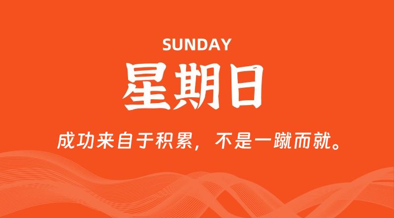 05月03日，星期日, 每天60秒读懂全世界！