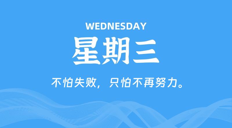 05月20日,星期三, 每天60秒读懂全世界!
