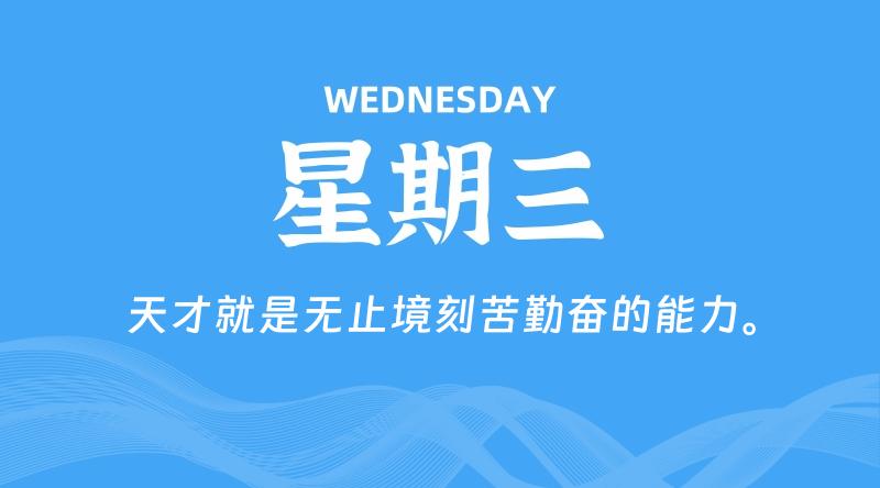 07月15日,星期三, 每天60秒读懂全世界!