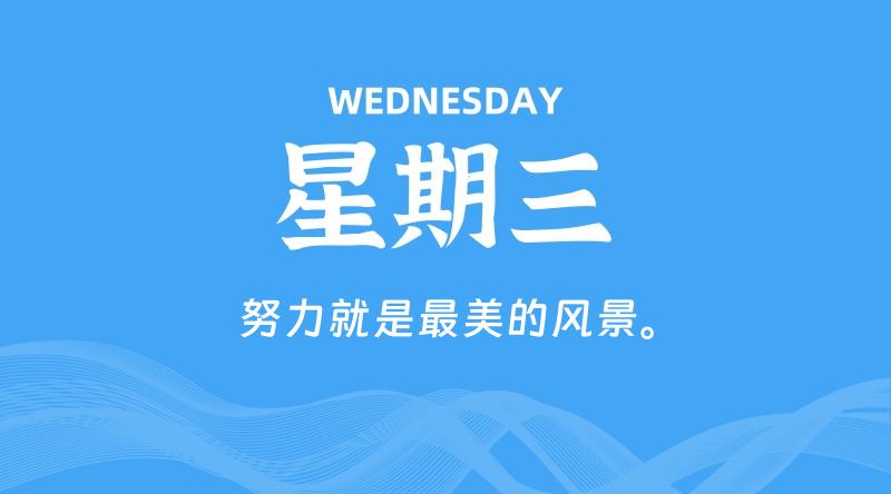 08月26日，星期三, 每天60秒读懂全世界！