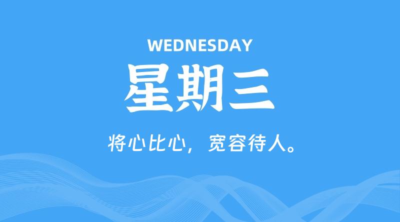 10月21日,星期三, 每天60秒读懂全世界!